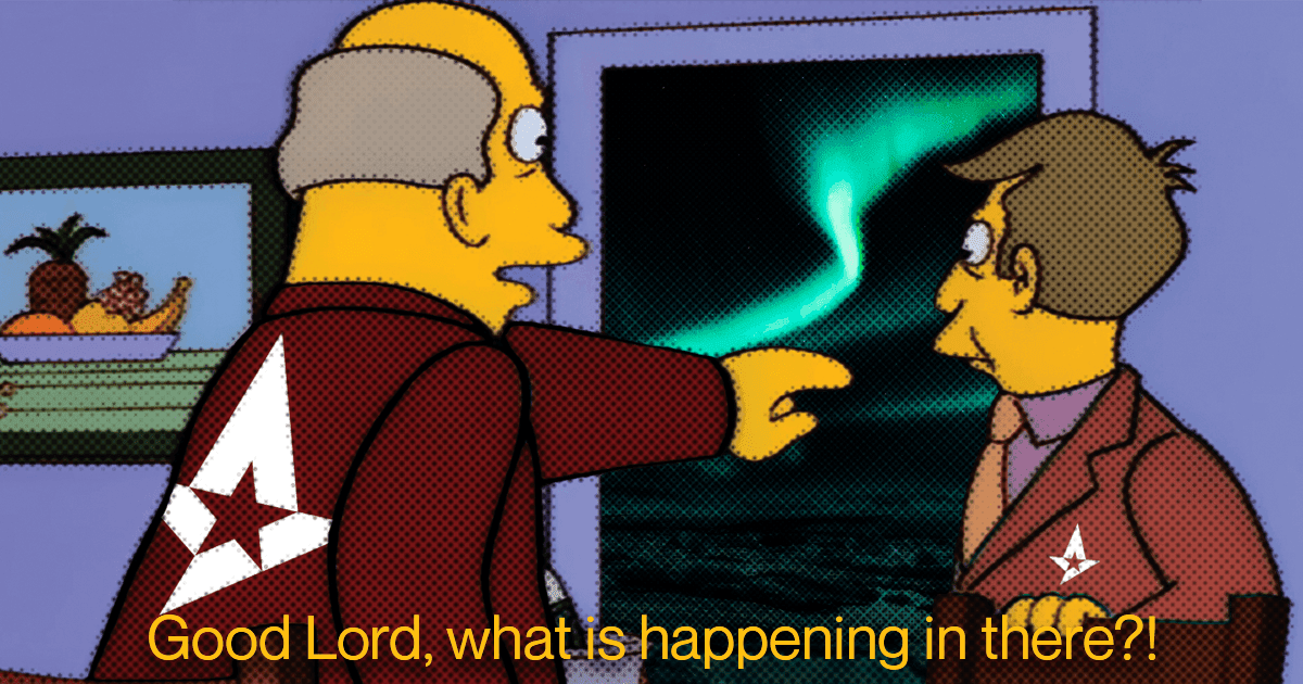 The Northern Lights appear