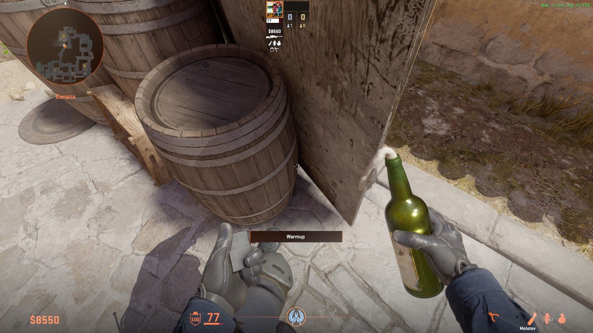 B site execute — Molotov 1 — Step 1