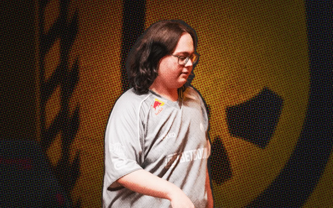 magixx walking away from his PC following elimination at PGL Masters Bucharest